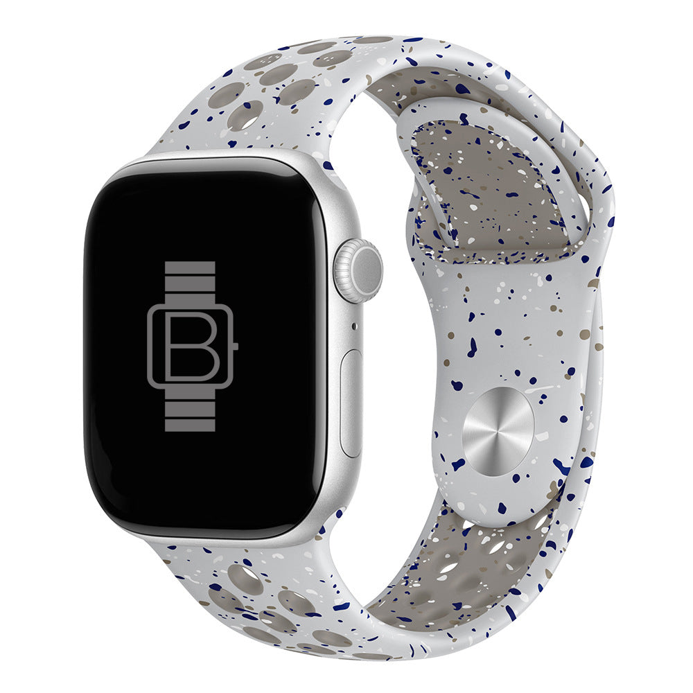 Silicone Nike Style Sport Band (For Apple Watch) Veiled Grey