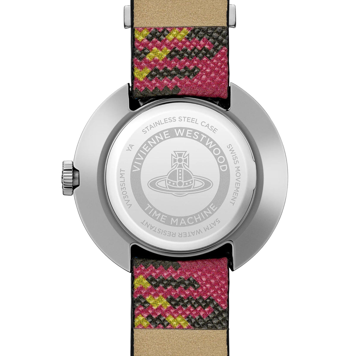 Vivienne Westwood Rebel 30mm Silver Dial Leather Ladies Quartz Watch VV303SLMT