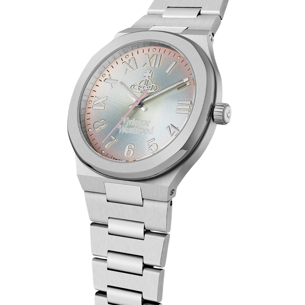 Vivienne Westwood Merton 39mm Multi-Colour Dial Steel Ladies Quartz Watch VV318MTSL